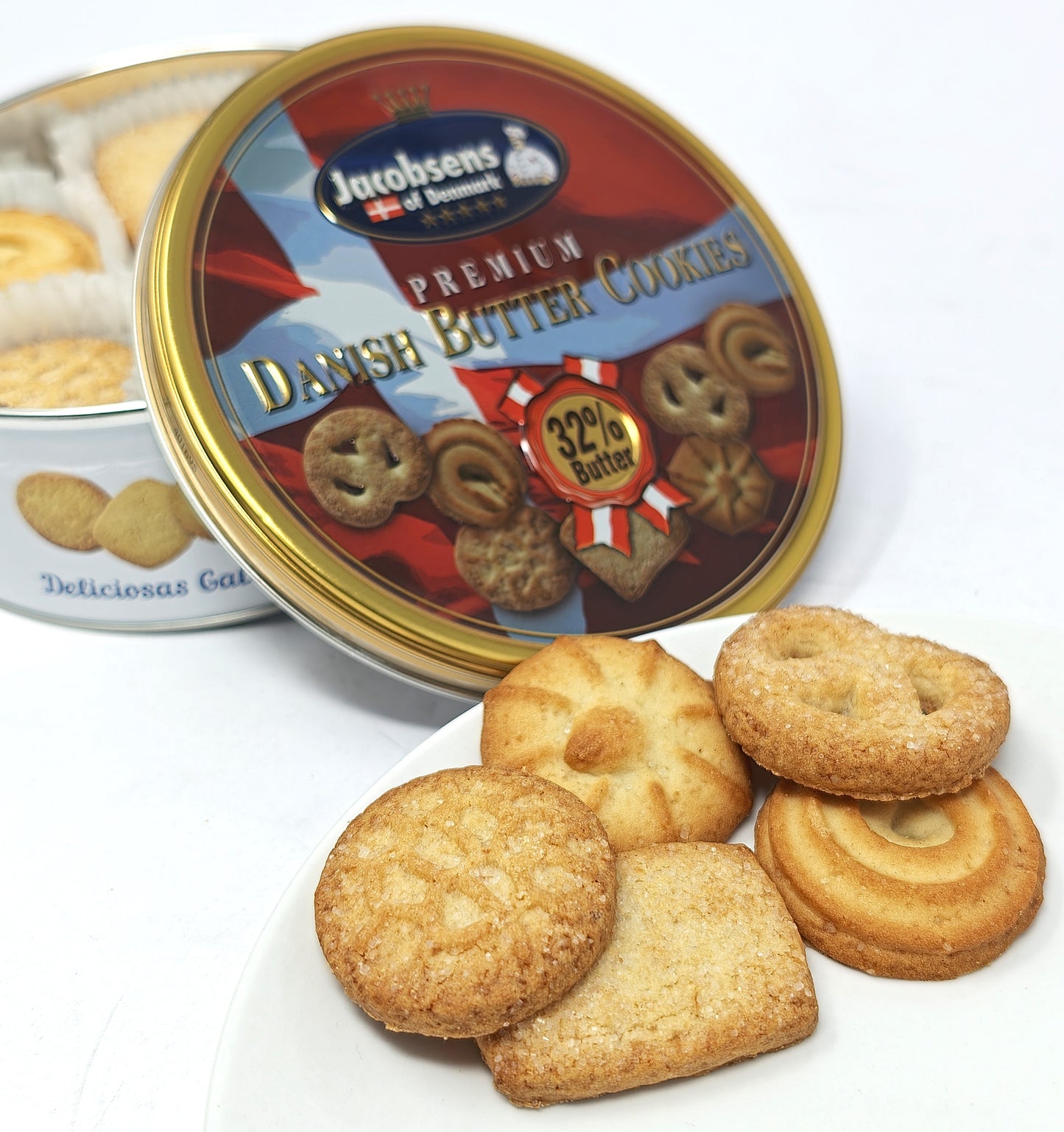Jacobsens of Denmark Premium Danish Butter Cookies – 32% Butter contents