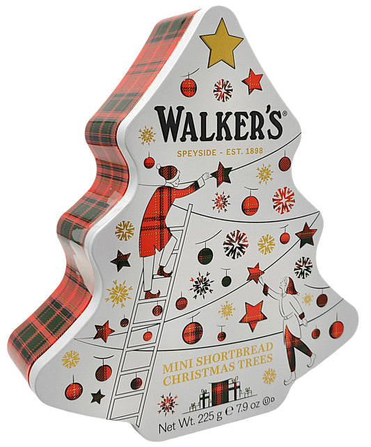 Walkers Shortbread All Butter Christmas Trees Biscuit Tin  225g