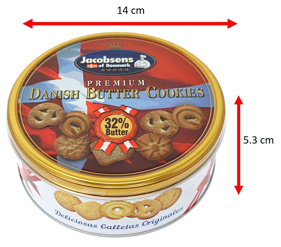 Jacobsens of Denmark Premium Danish Butter Cookies – 32% Butter contents