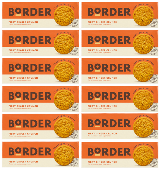 Borders Biscuit Fiery Ginger Crunch 135g | Pack of 12