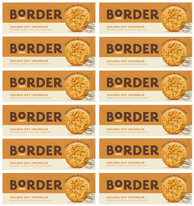 Borders Biscuit Golden Oat Crumbles 135g | Pack of 12