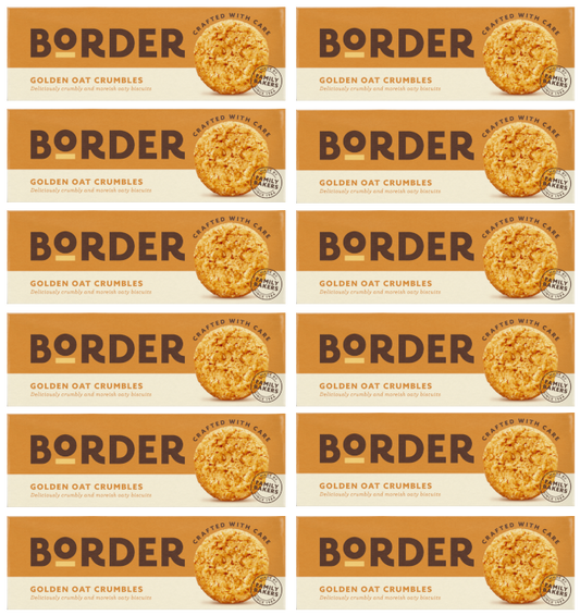 Borders Biscuit Golden Oat Crumbles 135g | Pack of 12