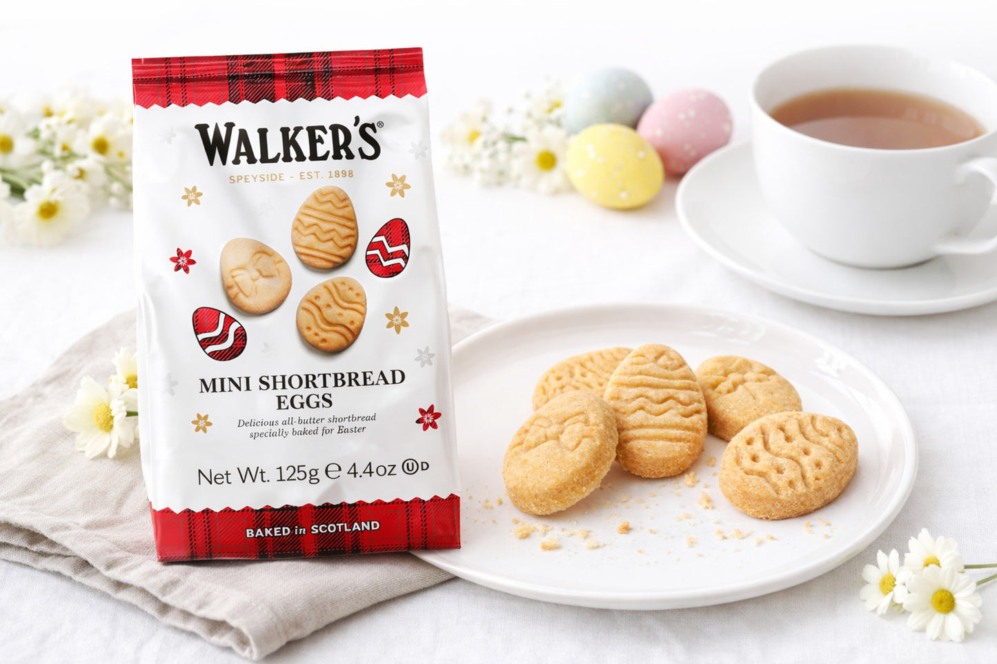 Walkers Shortbread Mini Easter Eggs and Giant Fingers All-Butter Cookies Biscuit Easter Gifts