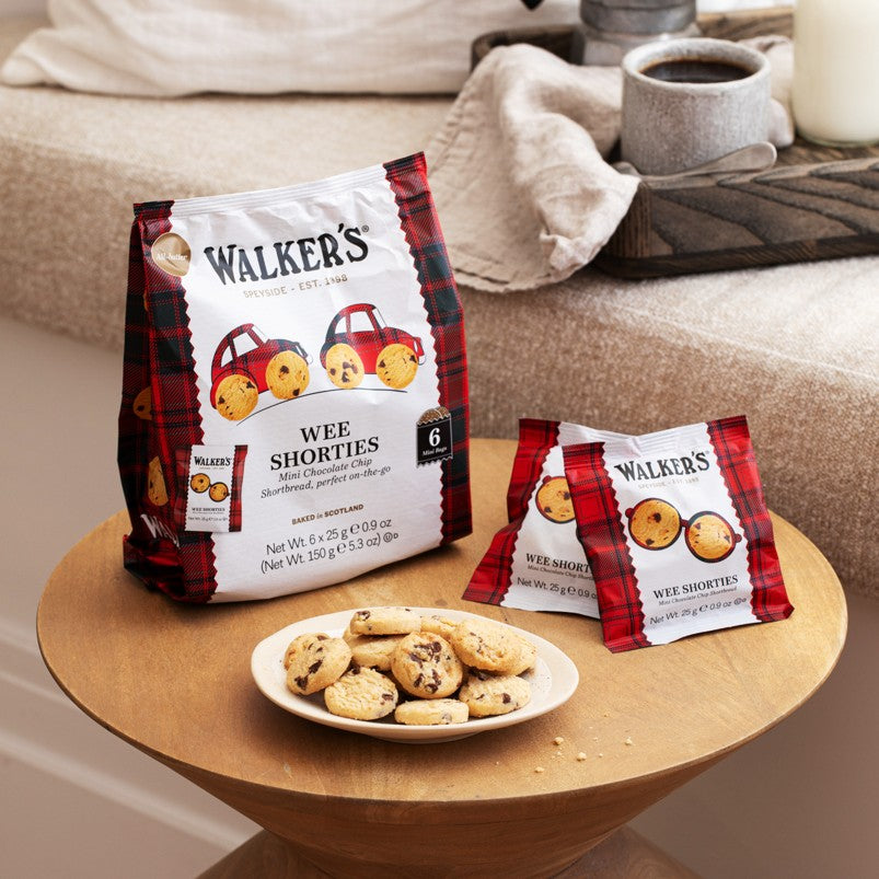 Walkers Shortbread Mini Wee Shorties Multipack (Chocolate Chip, Oat, Fingers) Vegetarians Kosher 3 x 150g