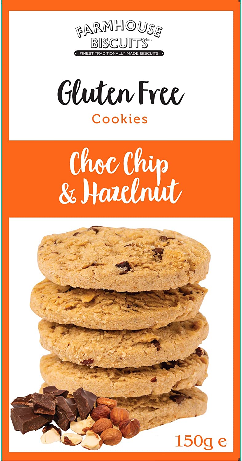 Farmhouse Biscuits Gluten Free Cookies Selection - Choc Chip & Hazelnut, Lemon & White Choc Chip and Oat & Cranberry