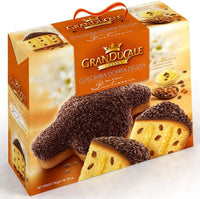 Gran Ducale Italian Colomba Easter Cake with Pasticciera Cream, Raisins and Chocolate Topping 750g