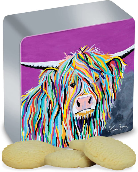 Dean's 'Angus McCoo' Scottish All Butter Shortbread Biscuits Gift Tin Assortment - 150g