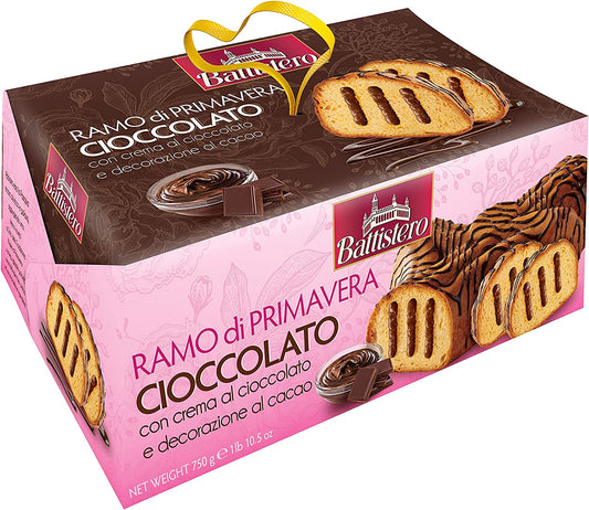 Battistero Ramo di Primavera - Italian Easter Colomba Cake with Chocolate cream filling