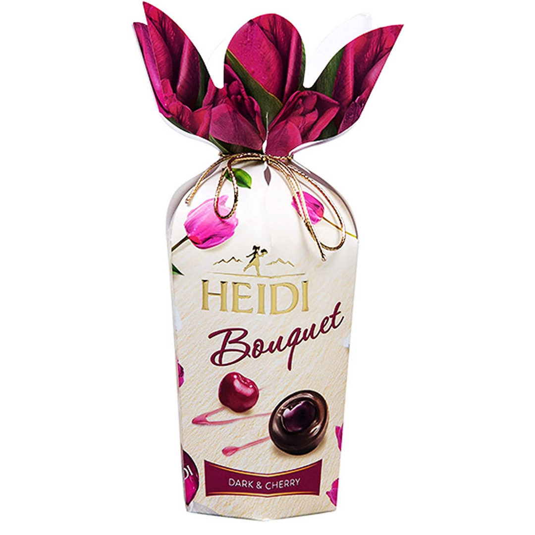 HEIDI Bouquet Flower Dark Chocolate & Cherry 120 g Box