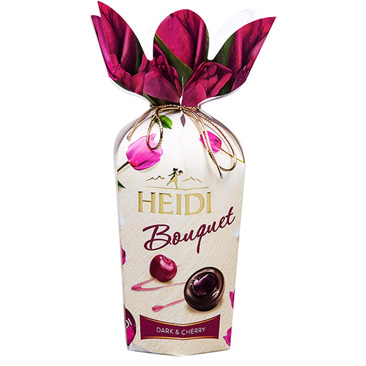 HEIDI Bouquet Flower Dark Chocolate & Cherry 120 g Box